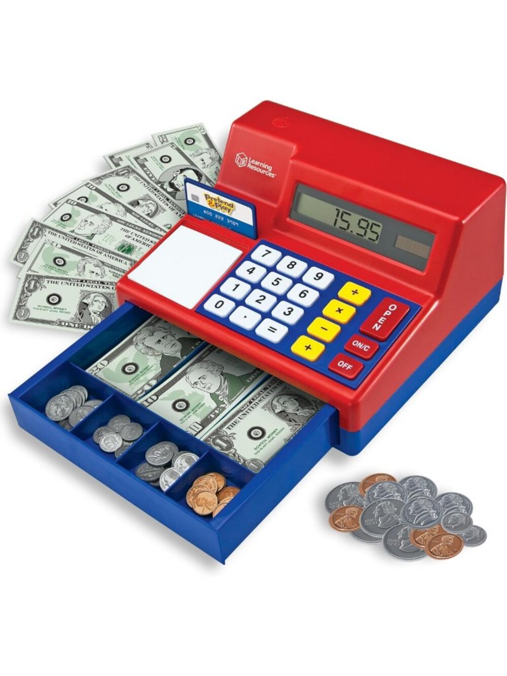 Interactive Pretend Play Calculator Register Toy for Kids - Educational Fun